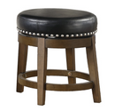 5681BLK-18 - Round Swivel Stool, Black
