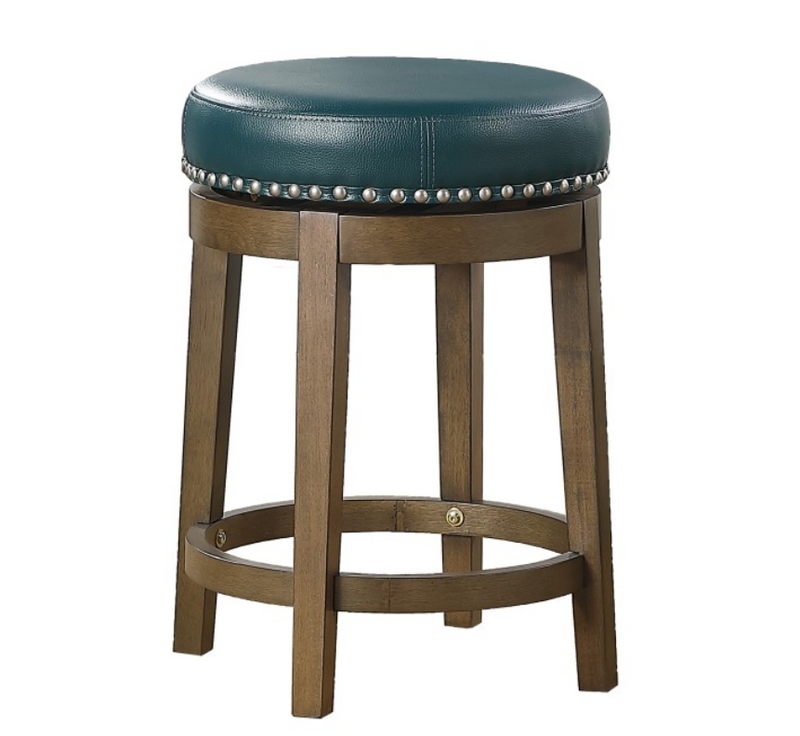 5681GEN-24 - Round Swivel Counter Height Stool, Green