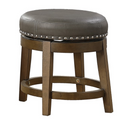 5681GRY-18 - Round Swivel Stool, Gray