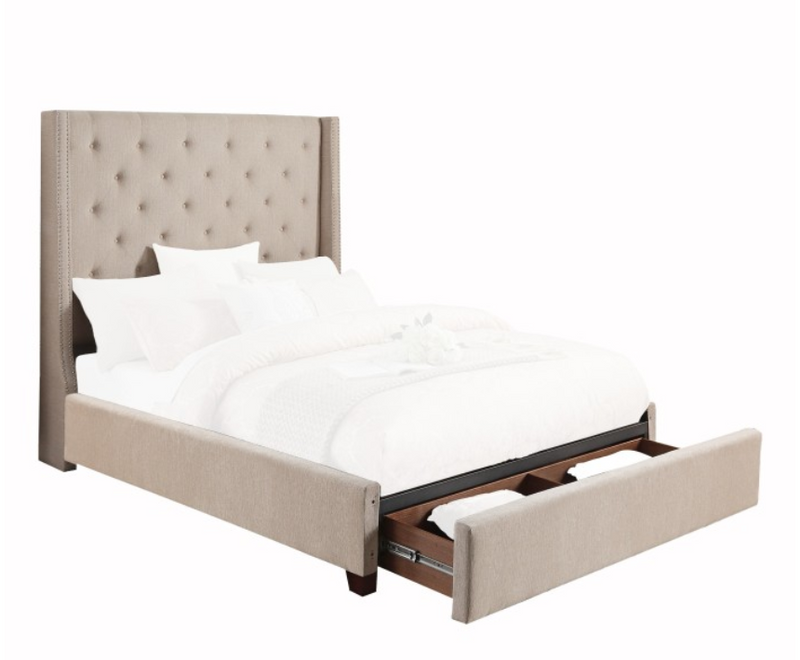 5877FBE-1DW - Full Bed Platform Bed with Storage Footboard