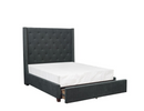 5877KGY-1EKDW - Eastern King Platform Bed with Storage Footboard