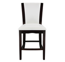 710-24W - Counter Height Chair, White Bi-Cast Vinyl