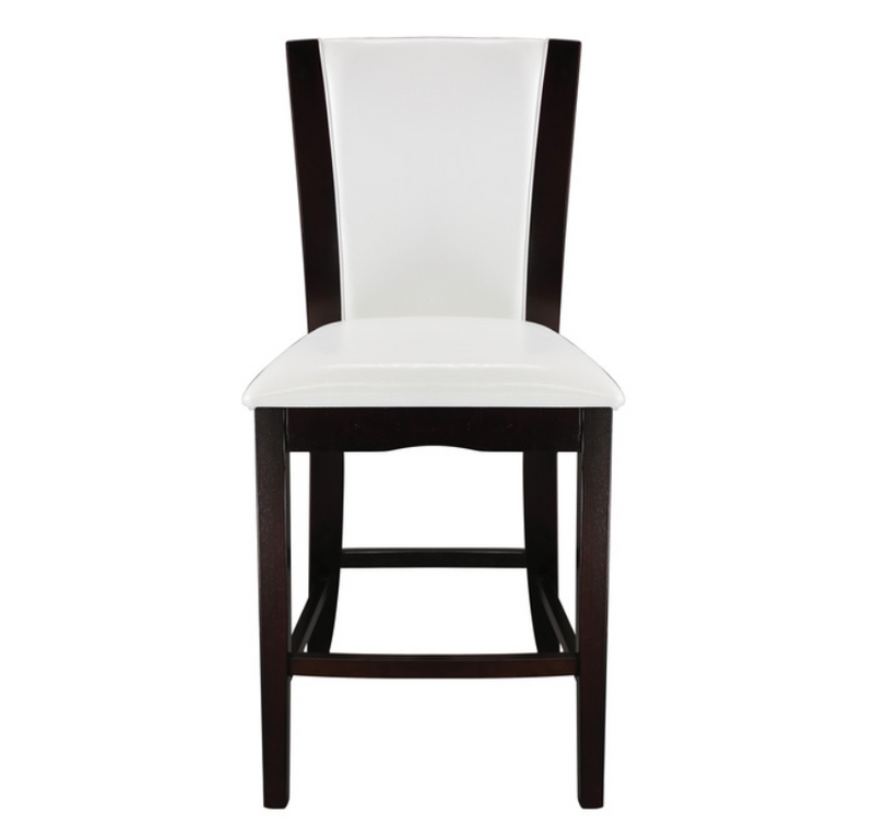 710-24W - Counter Height Chair, White Bi-Cast Vinyl