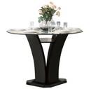 710-36RD - Round Counter Height Table, Glass Top