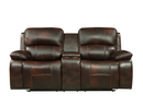 8200BRW-2PW - Power Double Reclining Love Seat with Center Console and USB Ports