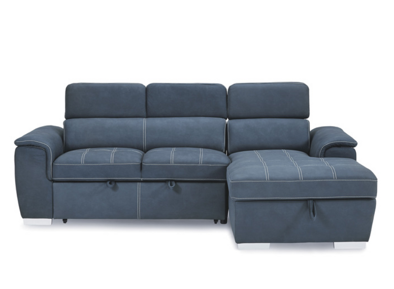 8228BU - 2-Piece Sectional with Pull-out Bed and Hidden Storage