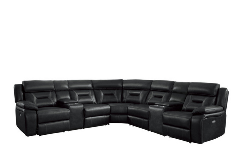 8229DG-7PW - 7-Piece Modular Power Reclining Sectional