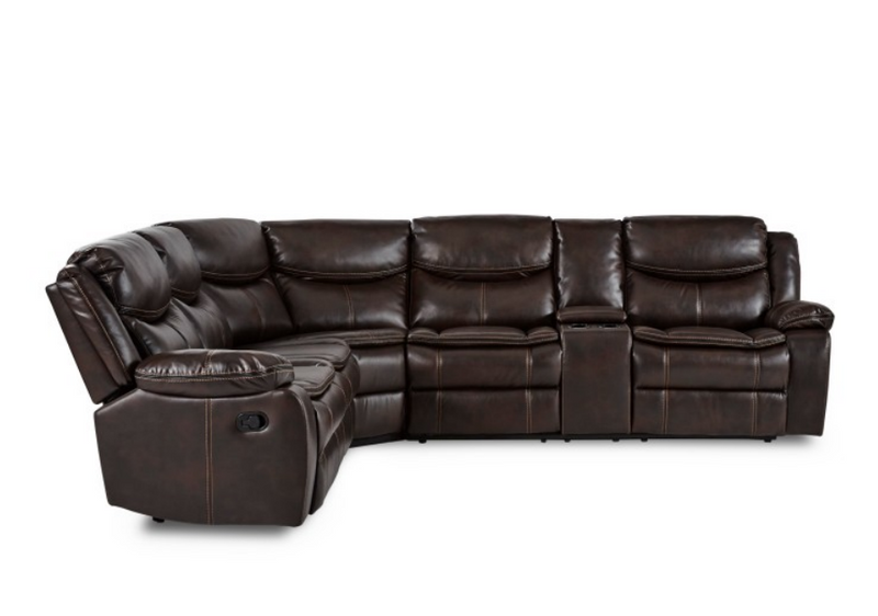 8230BRW-SC - 3-Piece Sectional with Right Console
