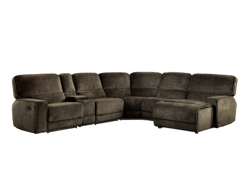 8238-6LRRC - 6-Piece Modular Reclining Sectional with Right Chaise