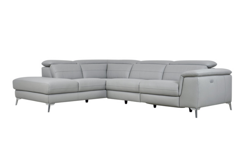 8256GY-2LRPW - 2-Piece Power Sectional with Left Chaise