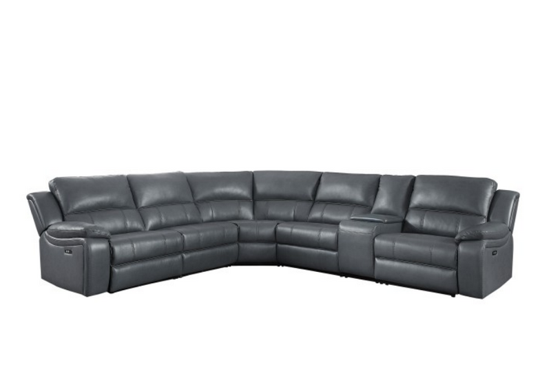 8260GY-6PW - 6-Piece Modular Power Reclining Sectional