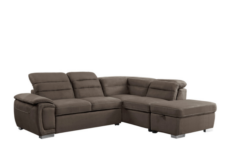 8277CH - 3-Piece Sectional with Pull-out Bed and Storage Ottoman