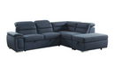8277NBU - 3-Piece Sectional with Pull-out Bed and Storage Ottoman