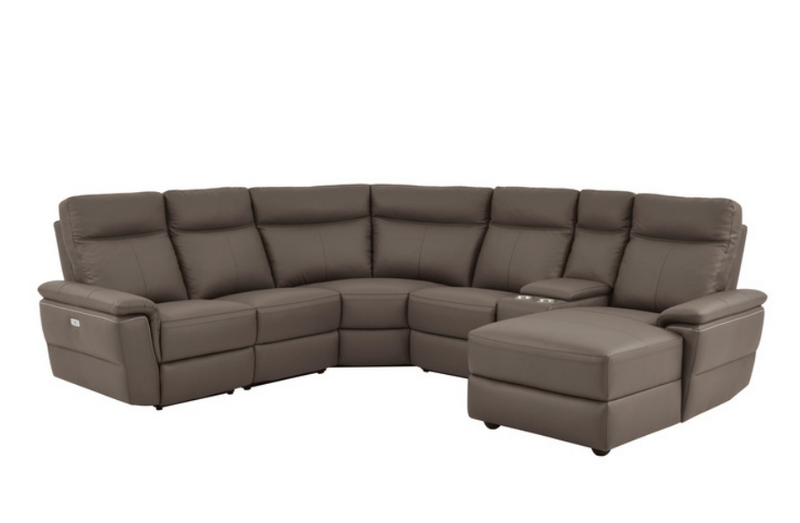 8308-6B1PW - 6-Piece Modular Power Reclining Sectional with Right Chaise