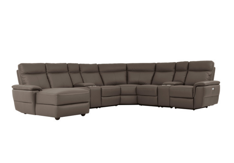8308-8A1PW - 8-Piece Modular Power Reclining Sectional with Left Chaise