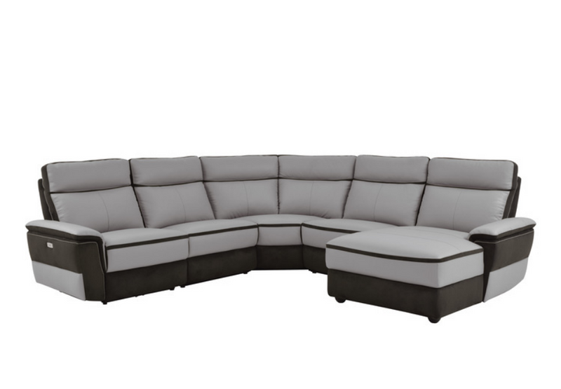 8318-5B - 5-Piece Modular Power Reclining Sectional with Right Chaise