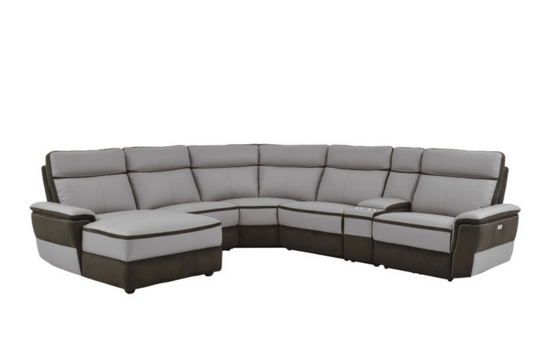 8318-6A - 6-Piece Modular Power Reclining Sectional with Left Chaise