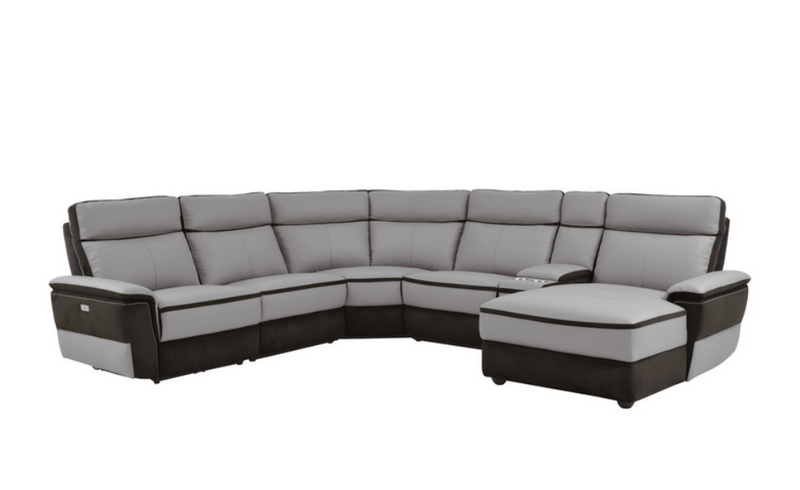 8318-6B - 6-Piece Modular Power Reclining Sectional with Right Chaise