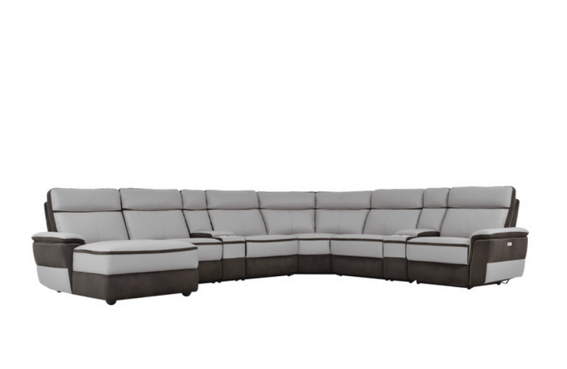 8318-8A - 8-Piece Modular Power Reclining Sectional with Left Chaise