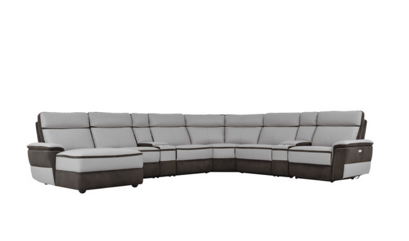 8318-8A1PW - 8-Piece Modular Power Reclining Sectional with Left Chaise