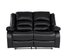 8329BLK-2 - Double Reclining Love Seat