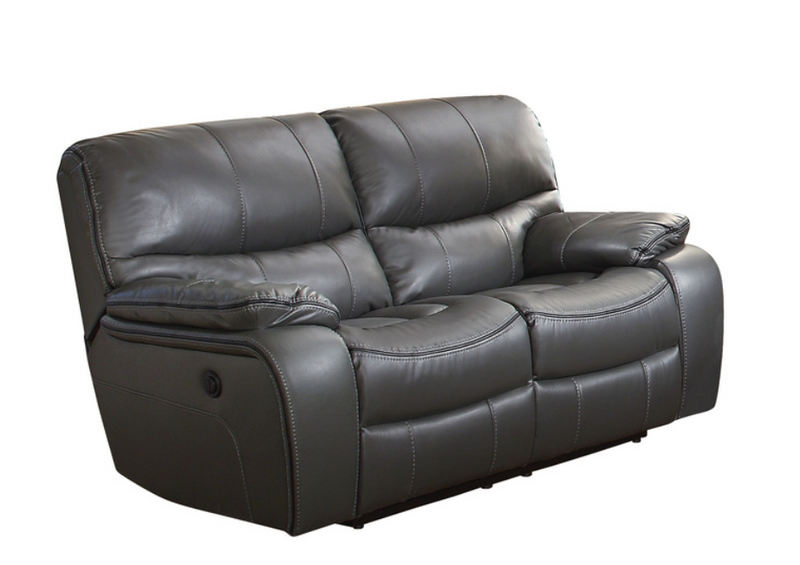 8480GRY-2PW - Power Double Reclining Love Seat