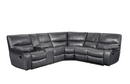 8480GRY-3SC - 3-Piece Modular Reclining Sectional with Left Console