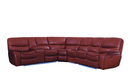 8480RED-4SCPD - 4-Piece Modular Power Reclining Sectional with Left Console and LED