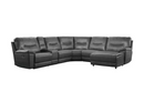 8490GRY-6LRRC - 6-Piece Modular Reclining Sectional with Right Chaise