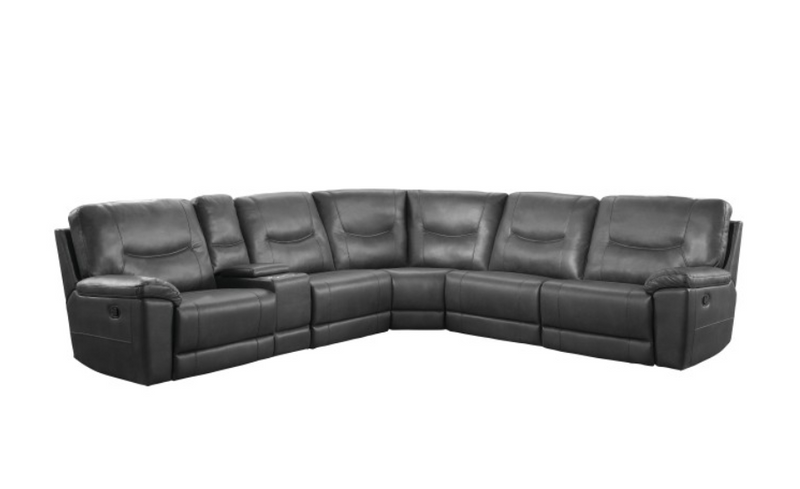 8490GRY-6LRRR - 6-Piece Modular Reclining Sectional