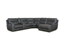 9039GRYSS - 6-Piece Power Reclining Sectional