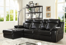 9110BLKSS - 2 pc Black Sectional