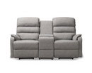 9129GRY-2SLT - Medical Lift and Recline Loveseat with Console