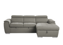 9355BR-22LRC - 2-Piece Sectional with Pull-out Bed and Adjustable Headrests