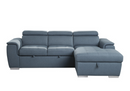 9355BU-22LRC - 2-Piece Sectional with Pull-out Bed and Adjustable Headrests