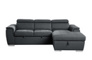 9355CC-22LRC - 2-Piece Sectional with Pull-out Bed and Adjustable Headrests