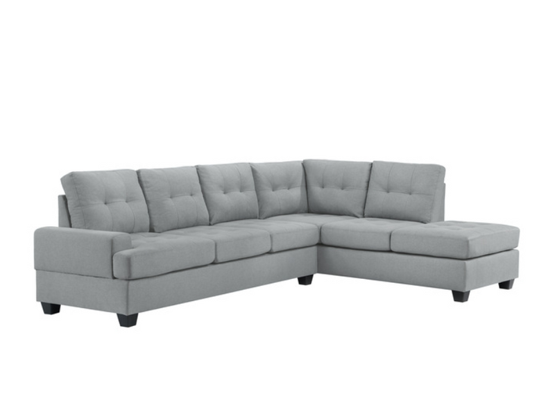 9367GY-SC - 2-Piece Reversible Sectional with Chaise