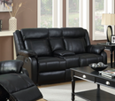 9392BLK-2C - Reclining Loveseat with Console