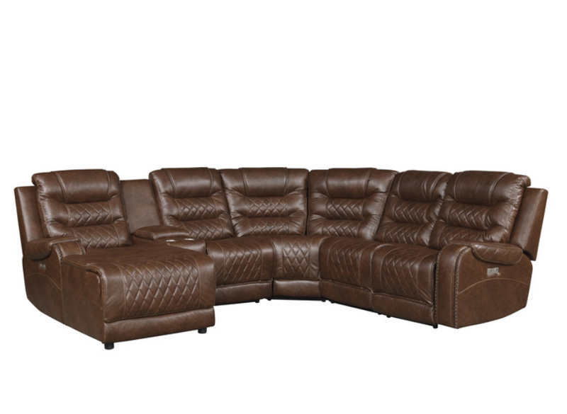 9405BR-6LCRR - 6-Piece Modular Power Reclining Sectional with Left Chaise