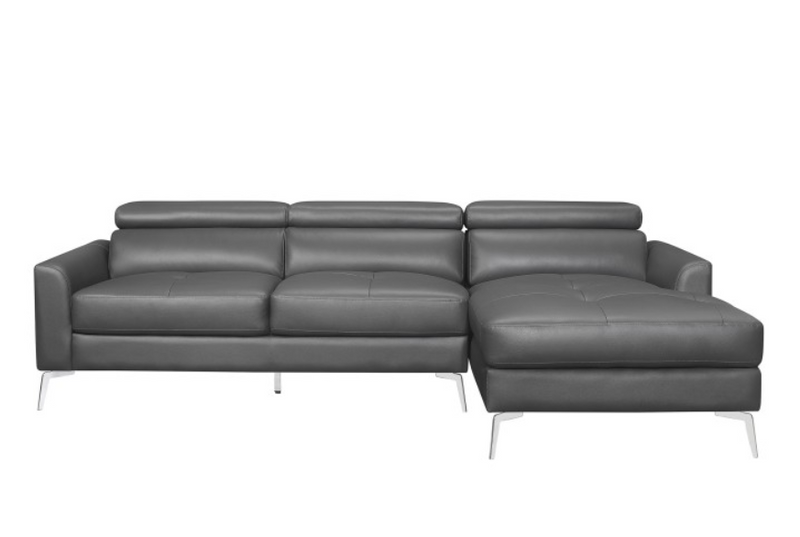 9408DGY-SC - 2-Piece Sectional with Right Chaise