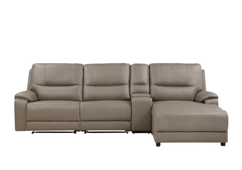 9429TP-4RCLRPWH - 4-Piece Modular Power Reclining Sectional with Power Headrest and Right Chaise