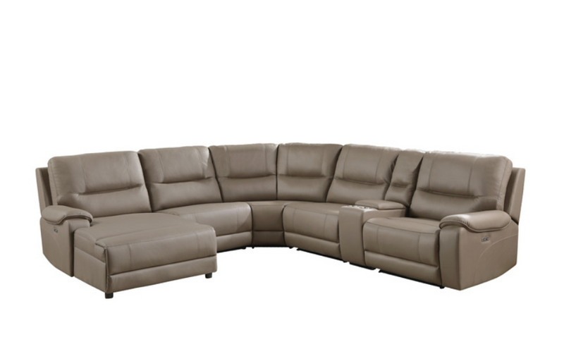 9429TP-6LCRRPWH - 6-Piece Modular Power Reclining Sectional with Power Headrest and Left Chaise