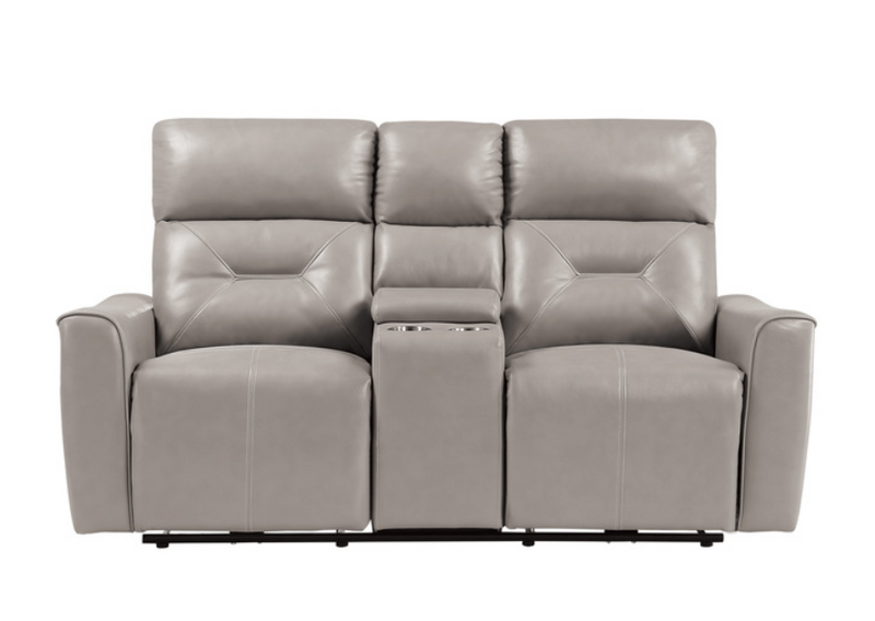 9446CB-2PW - Power Double Reclining Love Seat with Center Console and USB ports