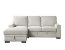 9468BE-2LC2R - 2-Piece Sectional with Pull-out Bed and Left Chaise with Hidden Storage