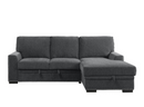9468CC-2RC2L - 2-Piece Sectional with Pull-out Bed and Right Chaise with Hidden Storage