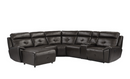 9469DBR-6LCRR - 6-Piece Modular Reclining Sectional with Left Chaise