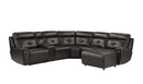 9469DBR-6LRRC - 6-Piece Modular Reclining Sectional with Right Chaise