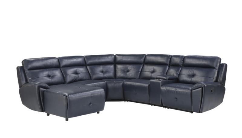 9469NVB-6LCRR - 6-Piece Modular Reclining Sectional with Left Chaise