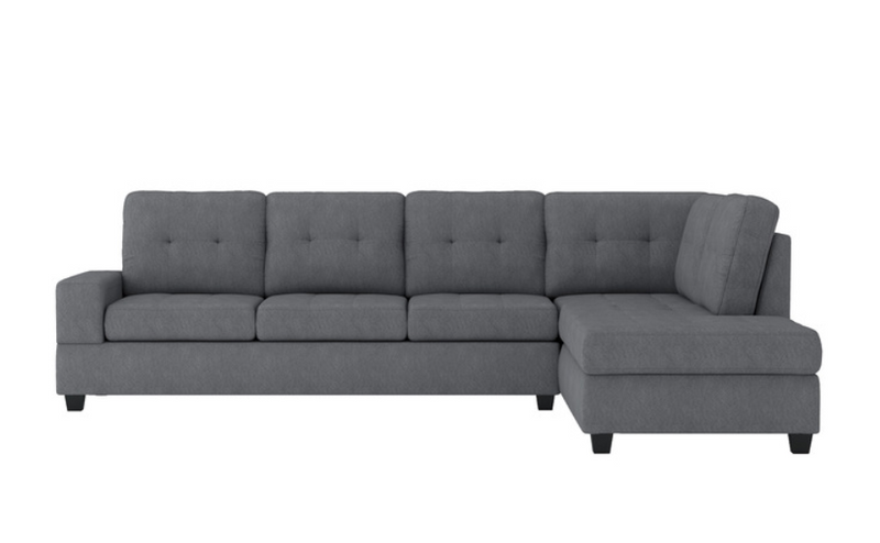 9507DGY-SC - 2-Piece Reversible Sectional with Chaise
