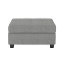 9507GRY-4 - Storage Ottoman
